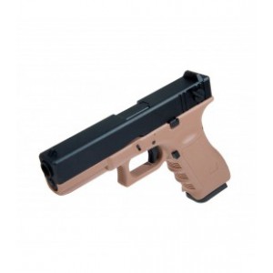 Модель пистолета Glock 18, KP-18-MS-TAN.CO2, GBB, металл, койот, CO2 (KJW)